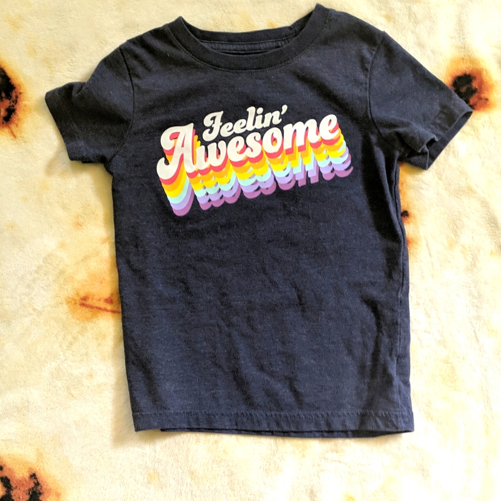 Cat&Jack Shirt, 4t, Dark Blue, Retro